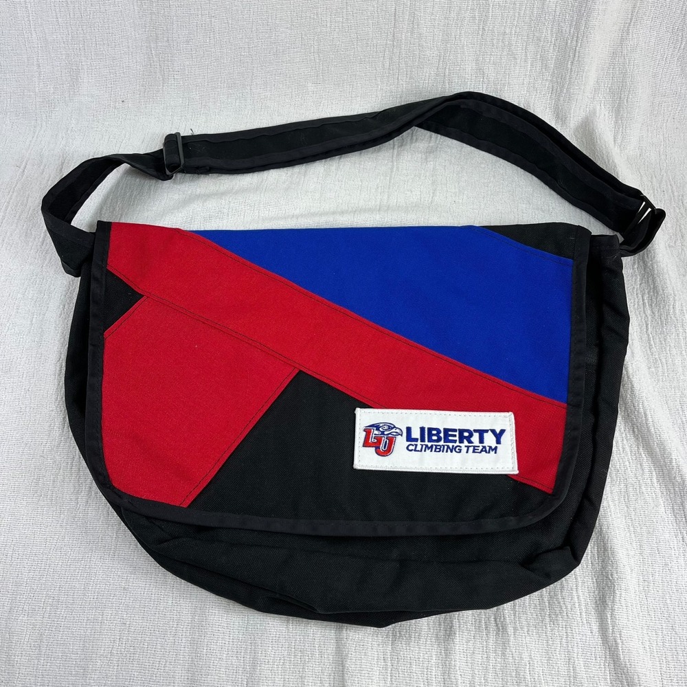 Liberty University Messenger Bag Men OS Multicolor Climbing Team Canvas Gorpcore